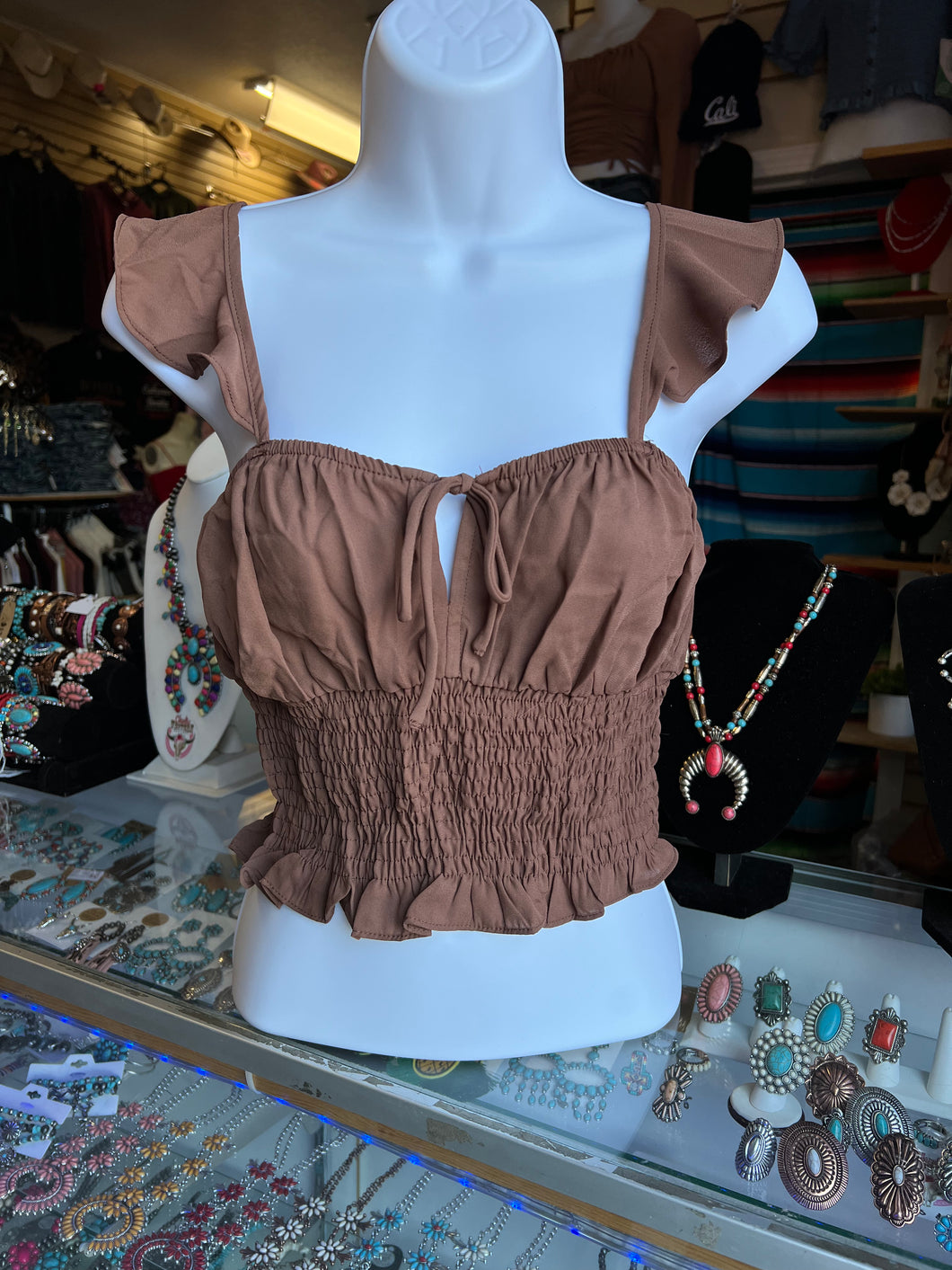 Karina Brown Tank top