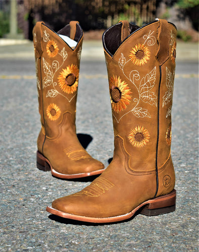 030 Est Girasol square toe woman boots 😍 sunflower